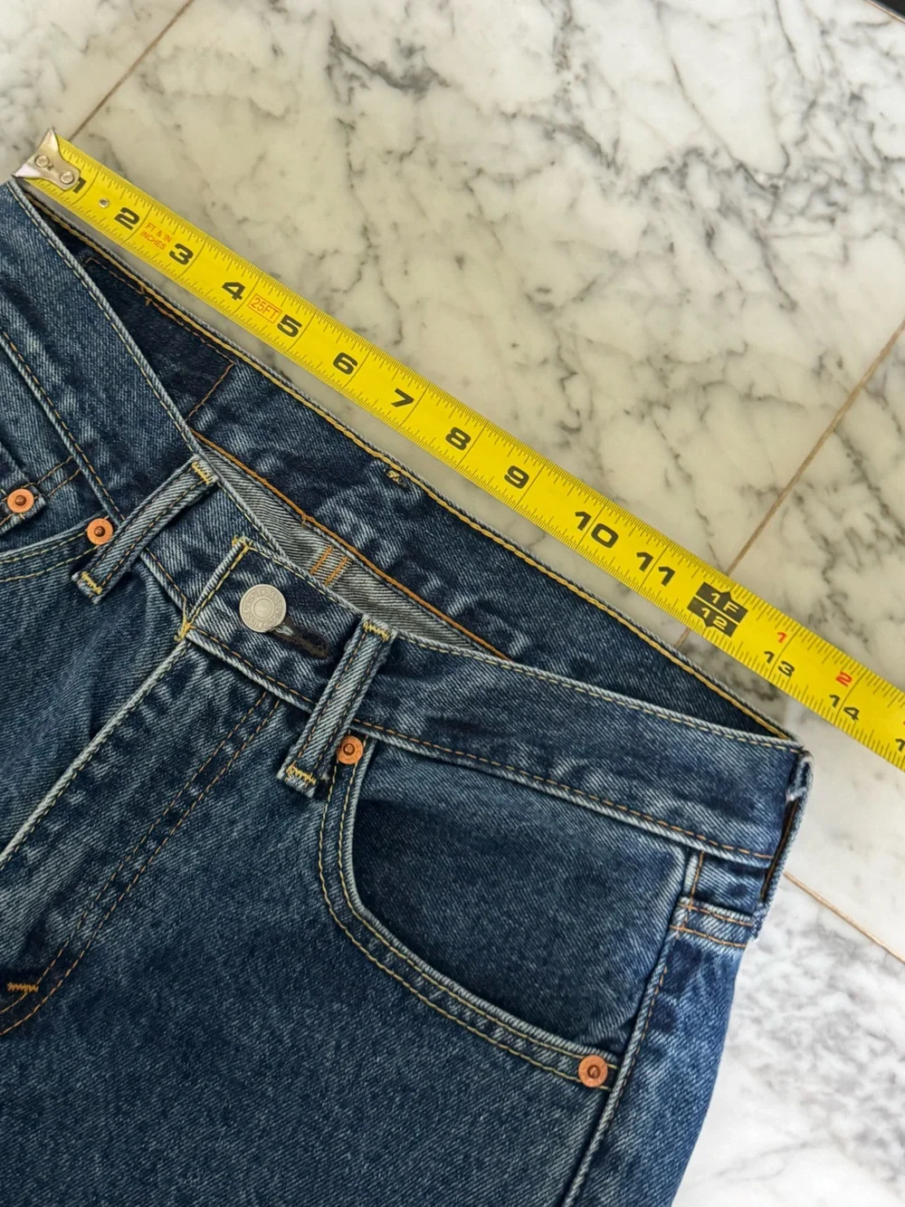 Levi's 505 Regular Fit Straight Leg Blue Jeans 29 x 30 Classic Rugged workwear